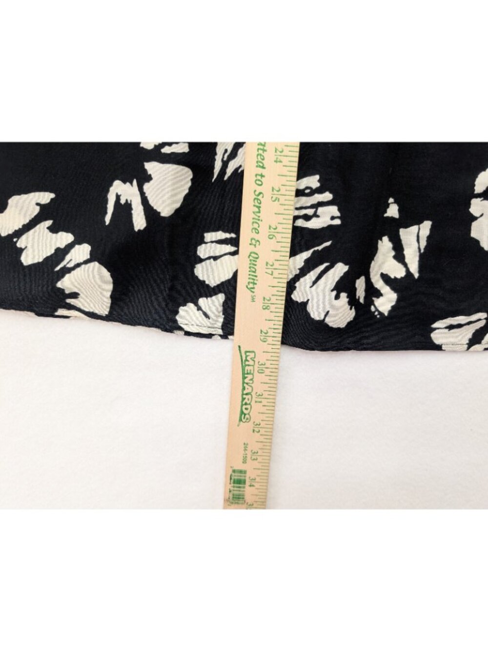California Krush Vintage 80s 90s Women's Midi Maxi Skirt Black Floral Size M - Picture 8 of 10